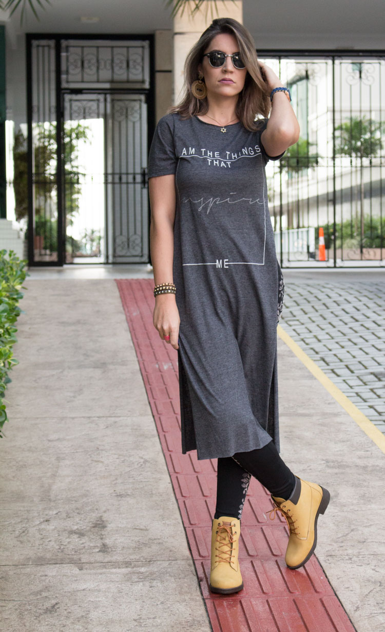 Maxi t-shirt look