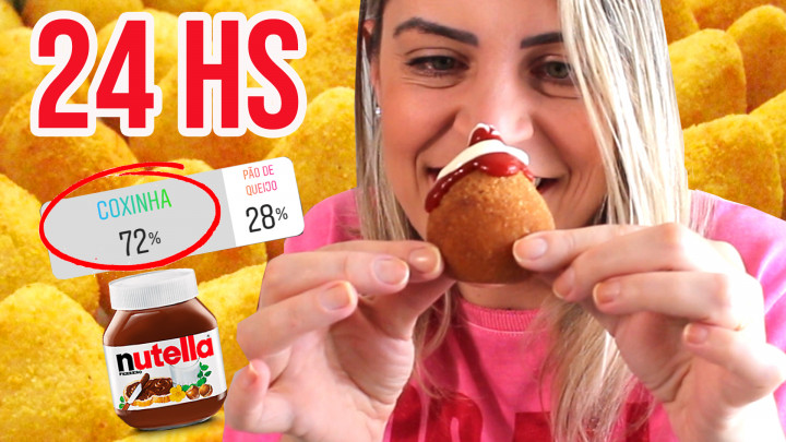 24 horas só comendo coxinha